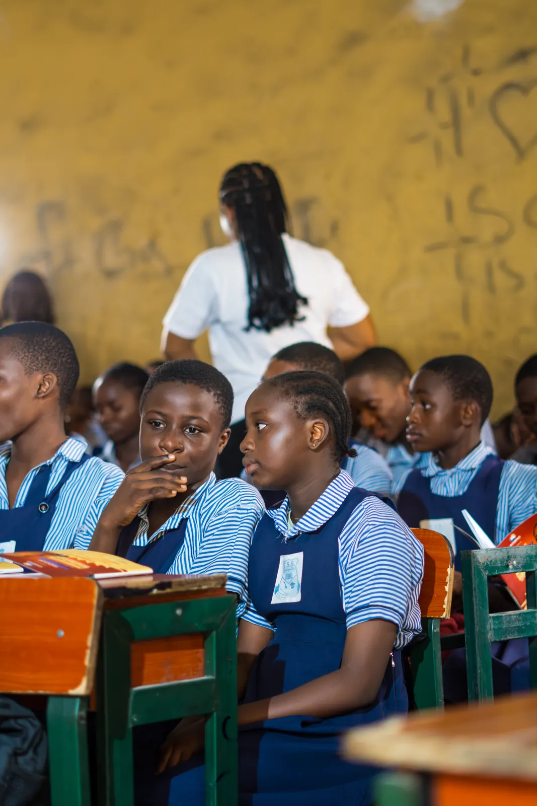 Students gathered during a classroom session