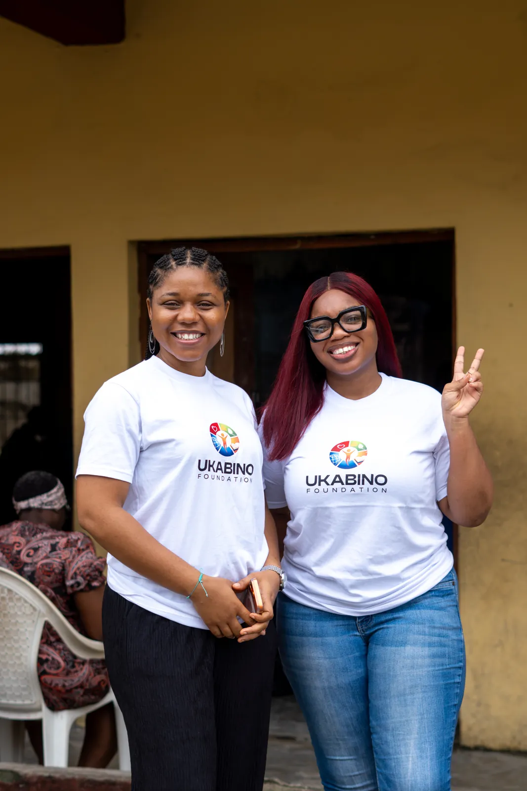 Ukabino volunteers at a programme venue