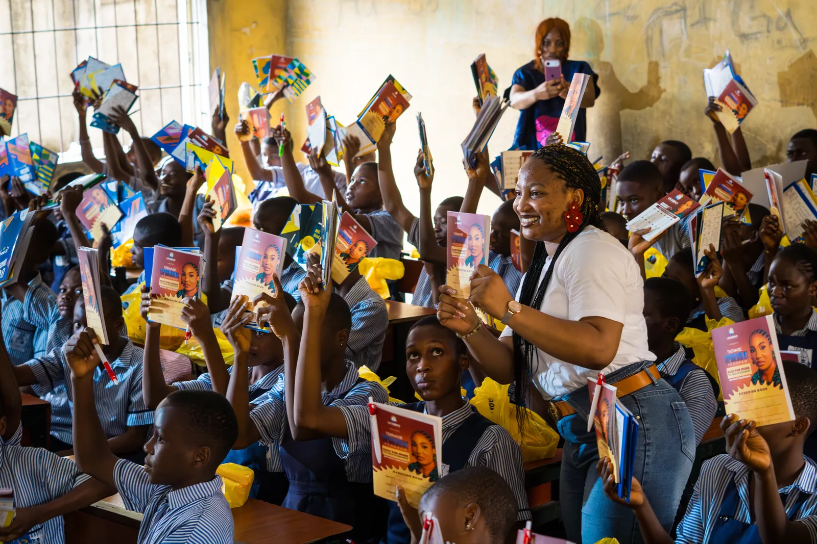 Ukabino Foundation celebrating learning with students